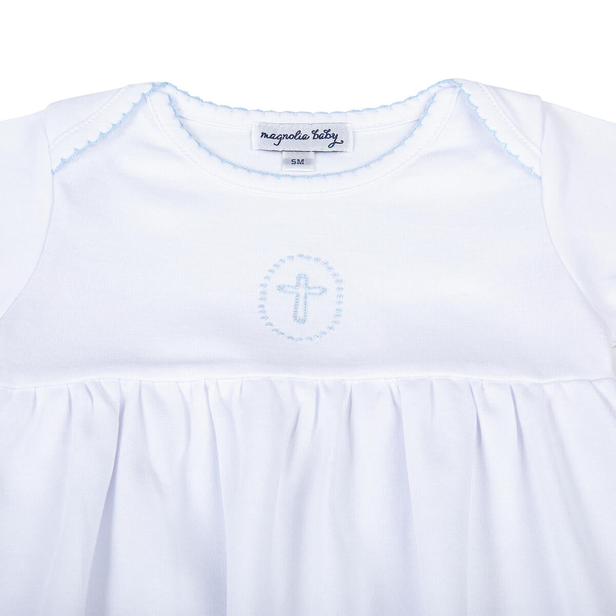Blessed Embroidered Gown - Blue