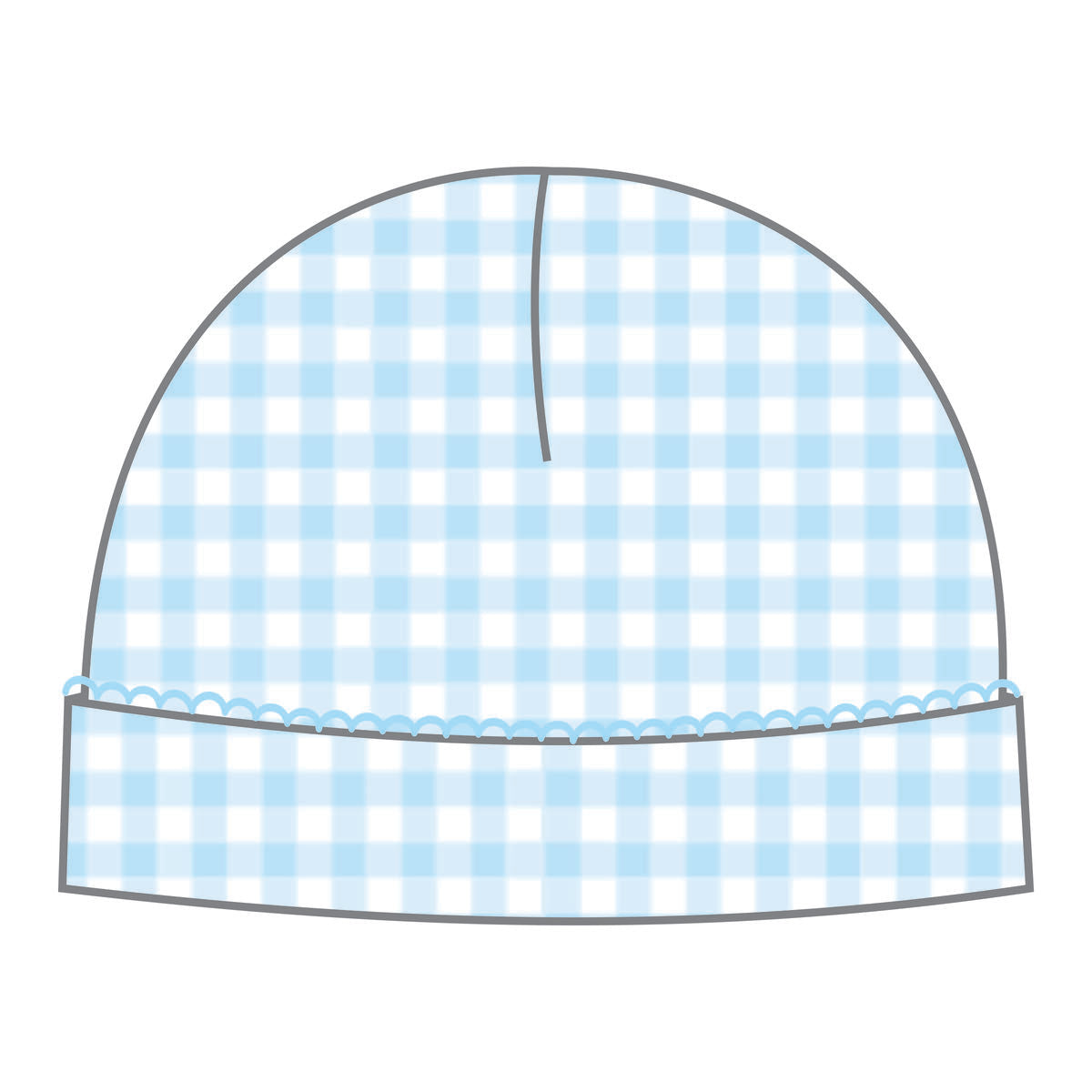 Mini Checks Hat - Blue