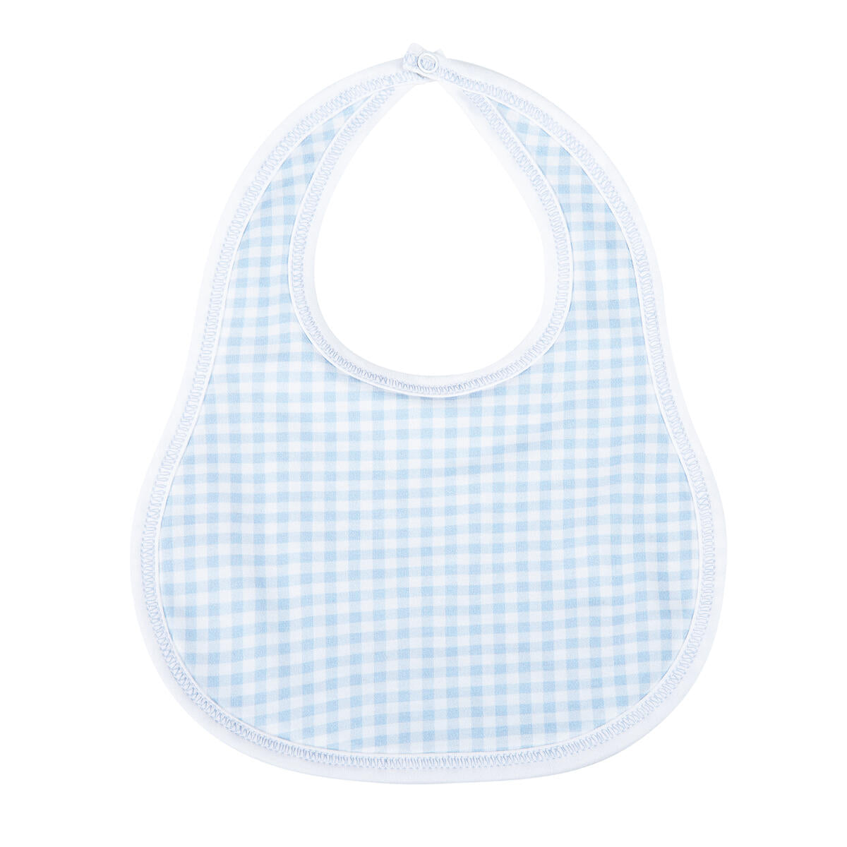 Mini Checks Bib - Blue