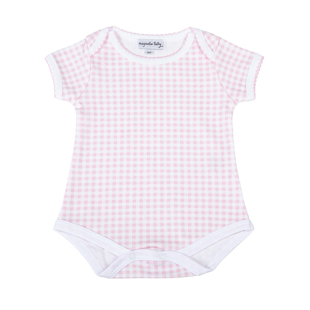Mini Checks Bodysuit - Pink