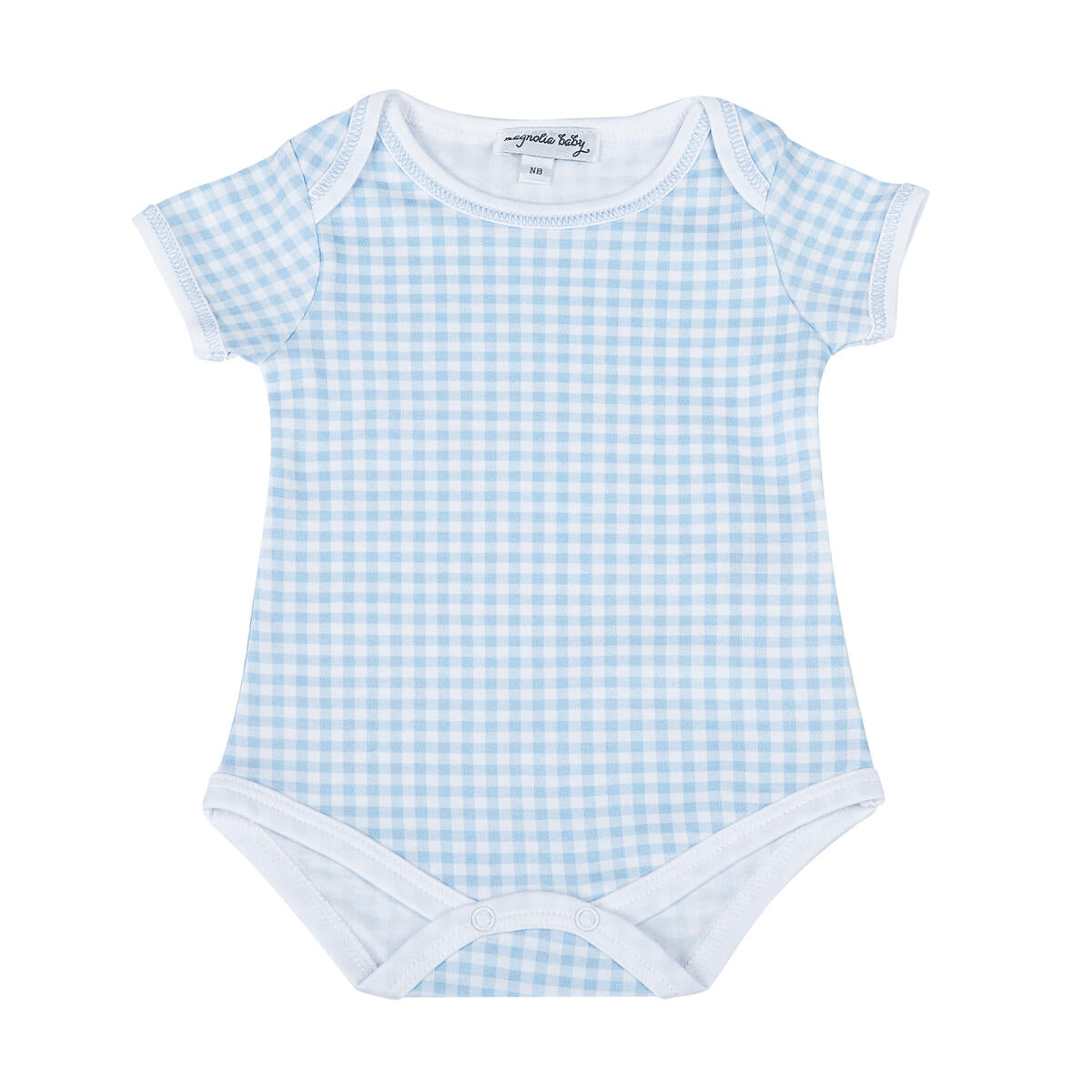 Mini Checks Bodysuit - Blue