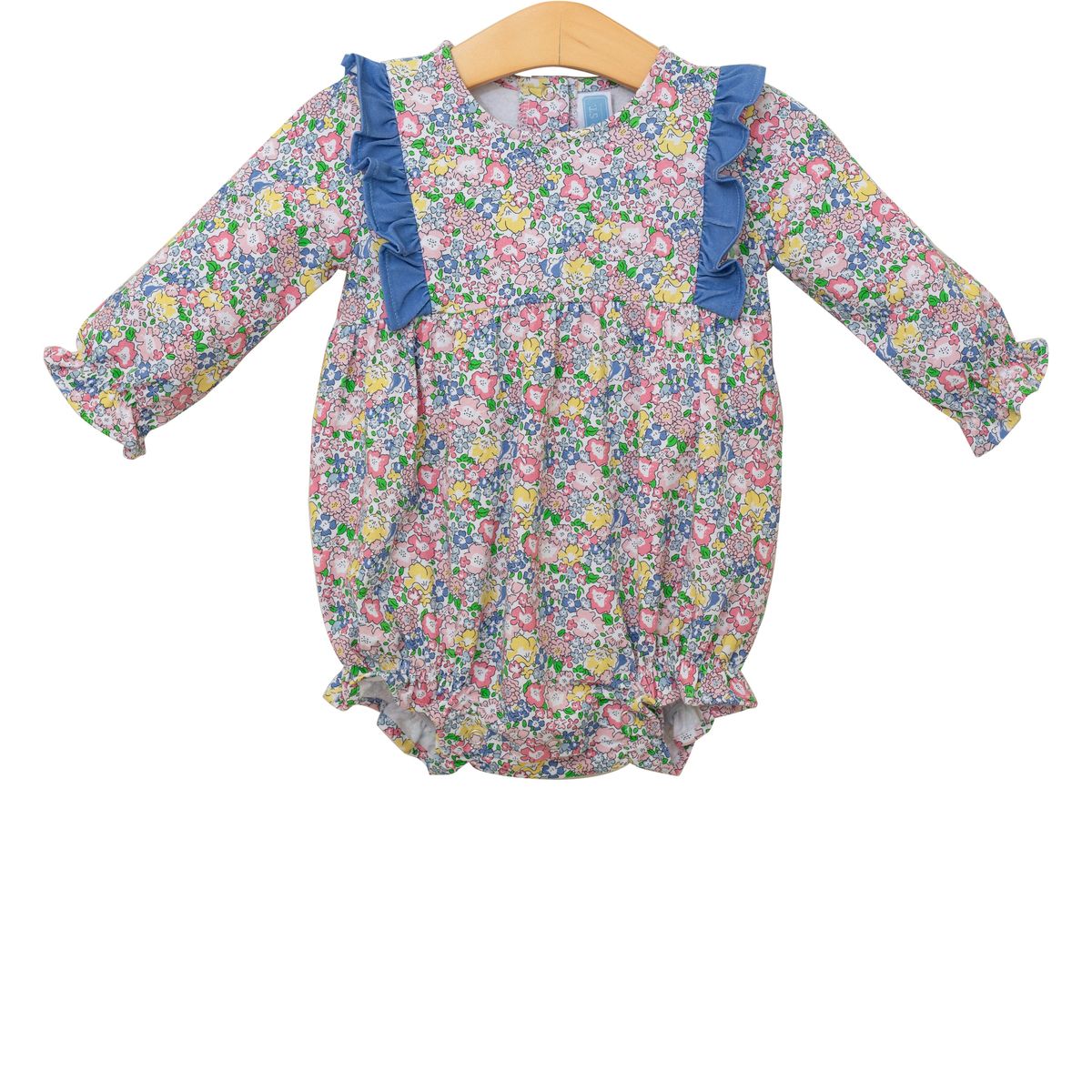 Blue Floral Bubble