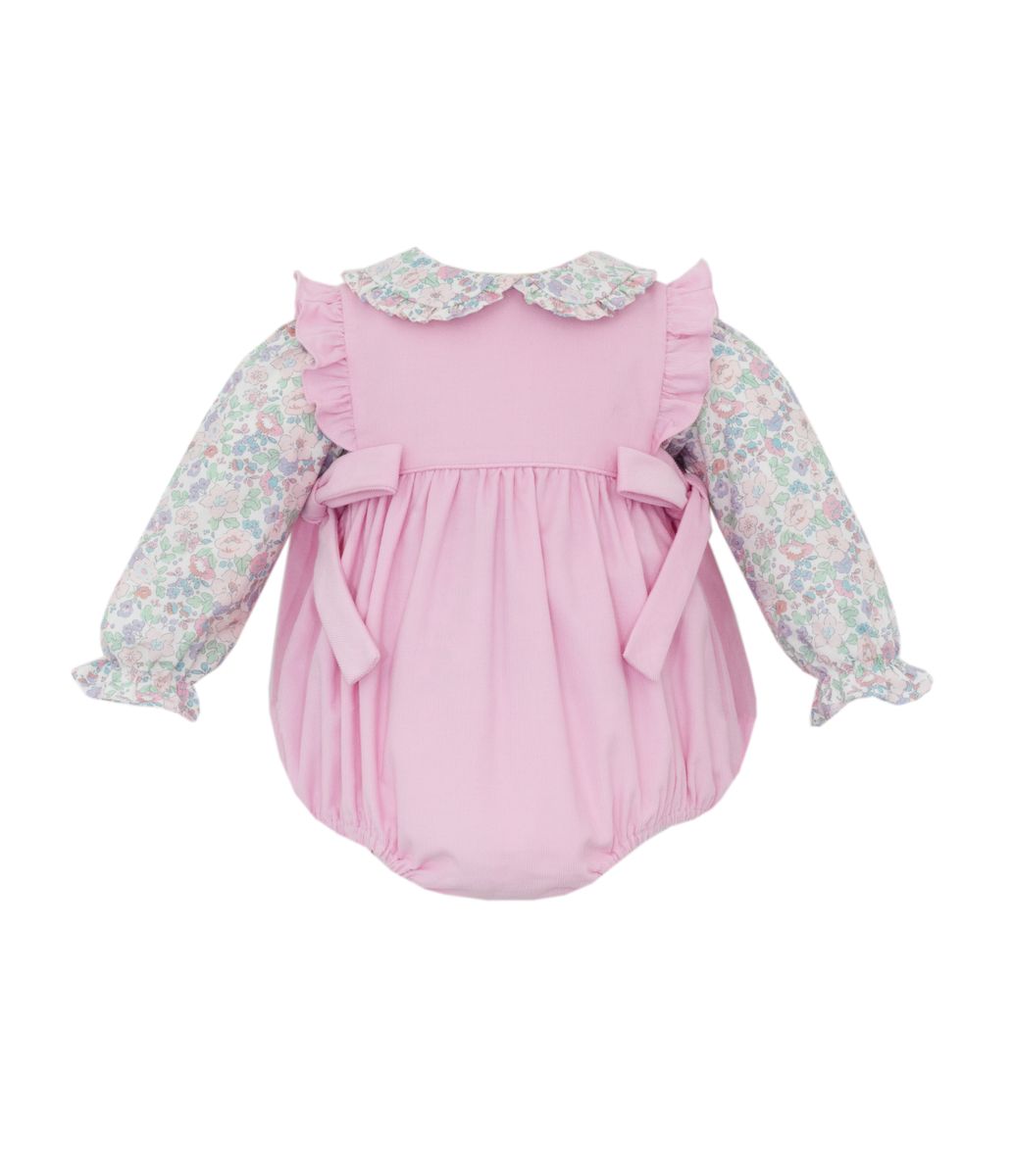 Mila Corduroy Bubble w/ Floral Shirt