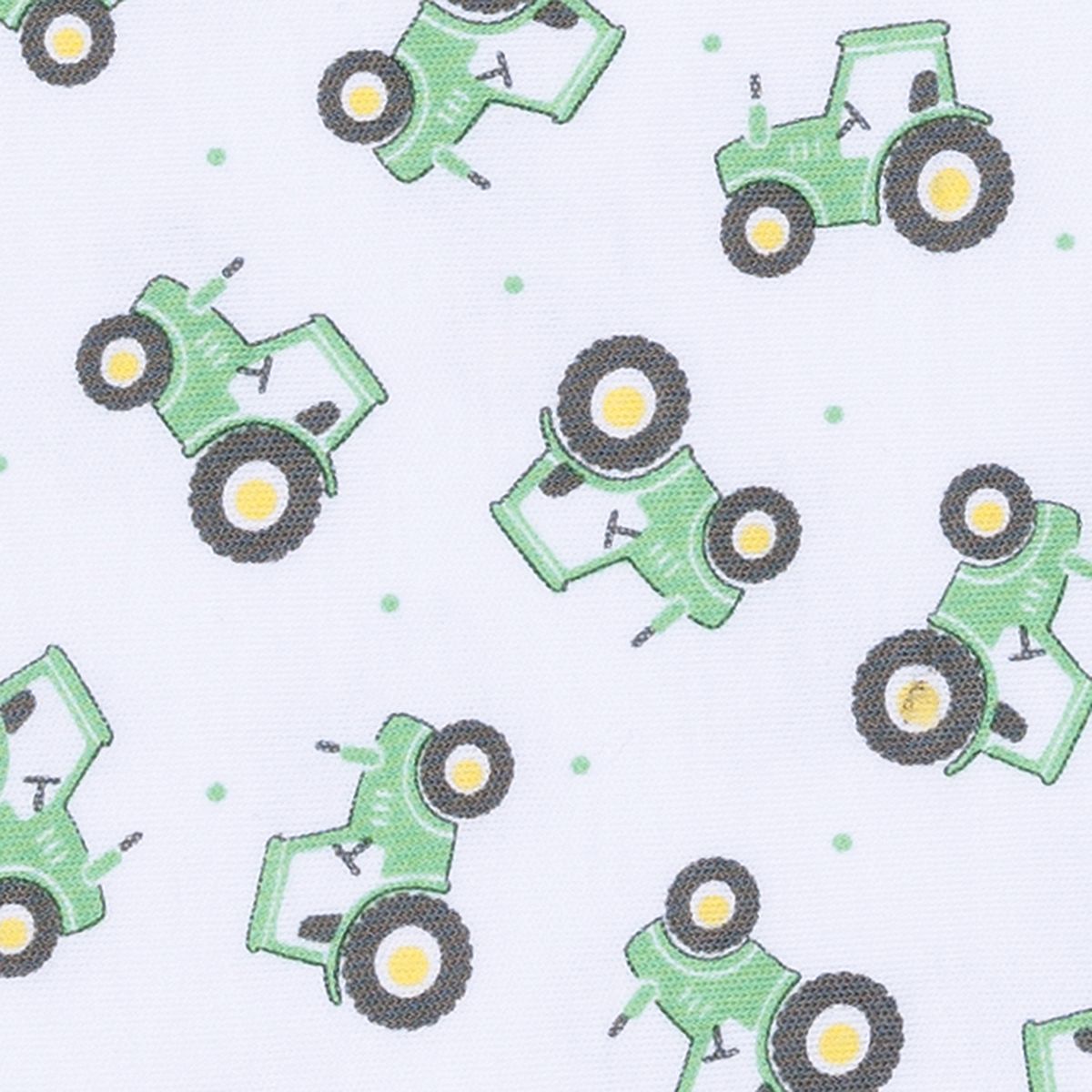 Lil' Green Tractor Green Printed Swaddle Blanket