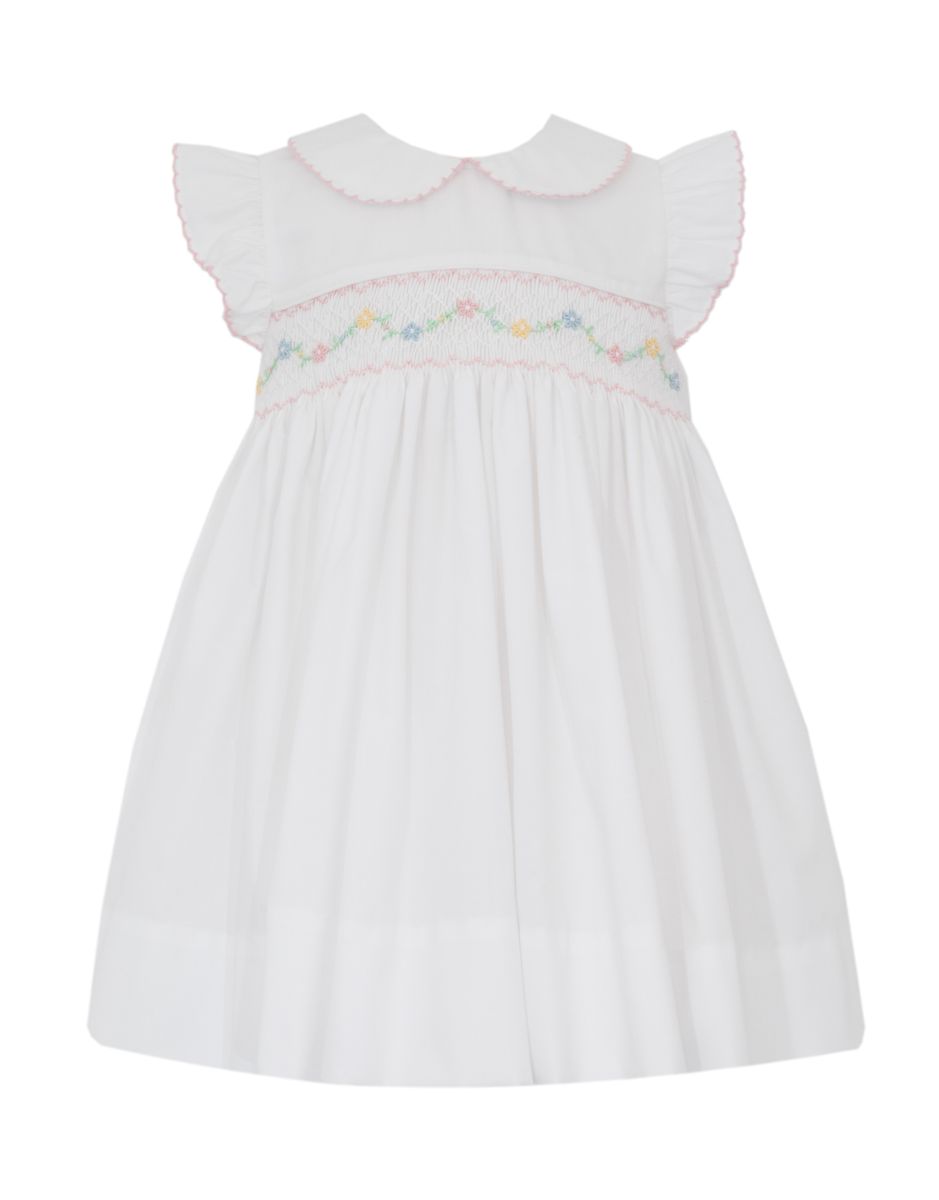 FLORENCE - White poplin sleeveless dress w/ collar