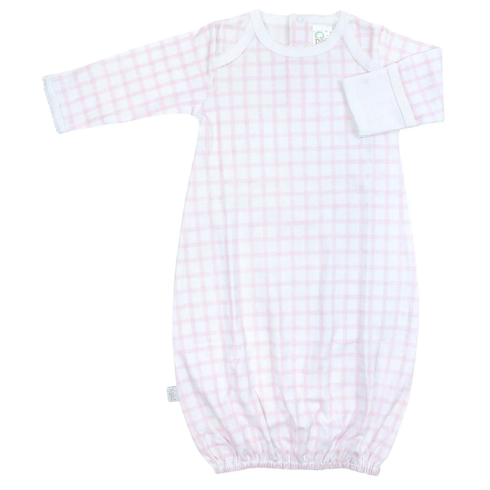 Paty Gingham Gown - Pink