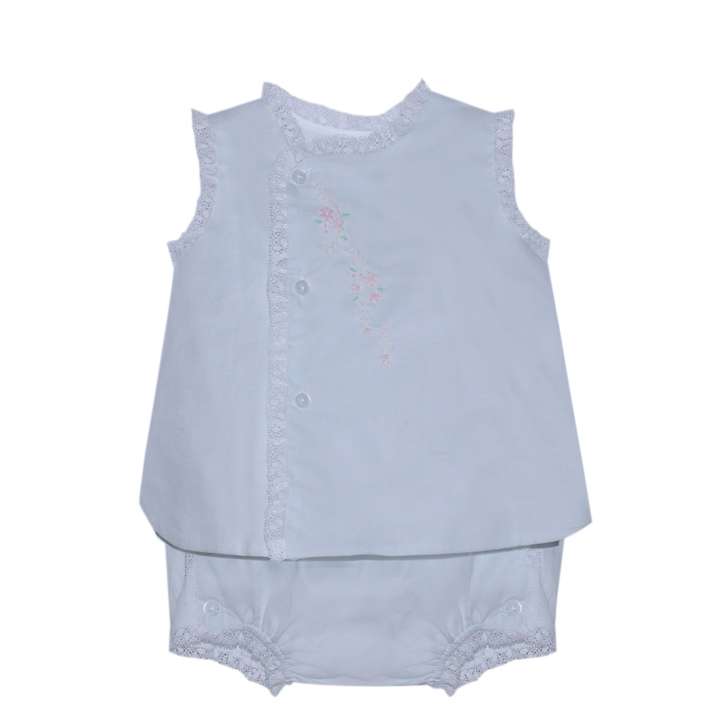 Blue Blanche Diaper Set