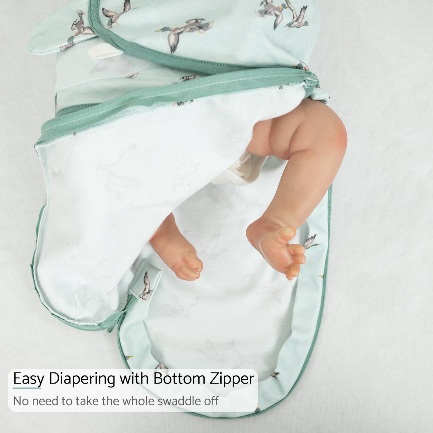 Quacking'up Baby Sleep Swaddle, 100% Organic Cotton