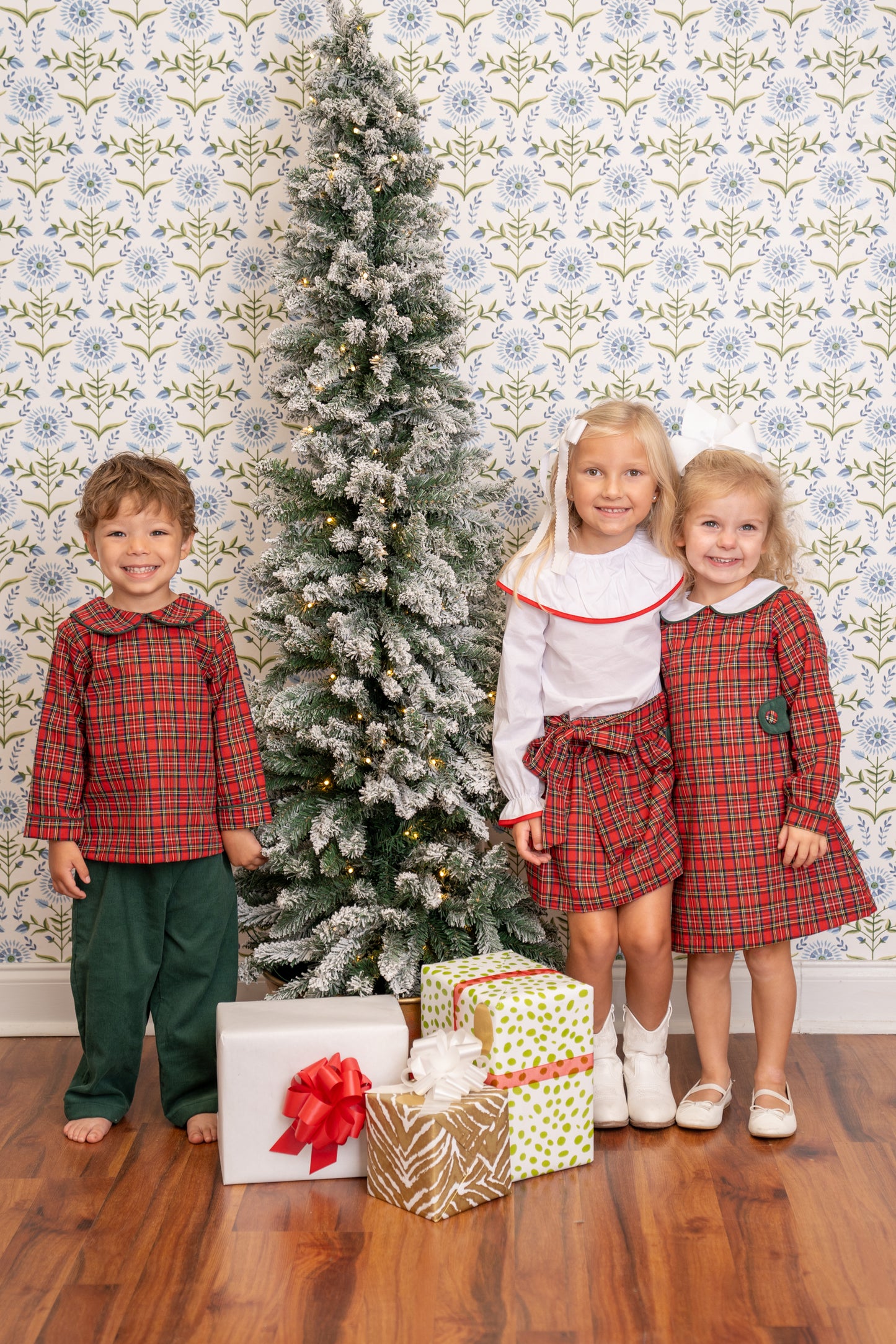 Oaklyn Red Tartan Dress