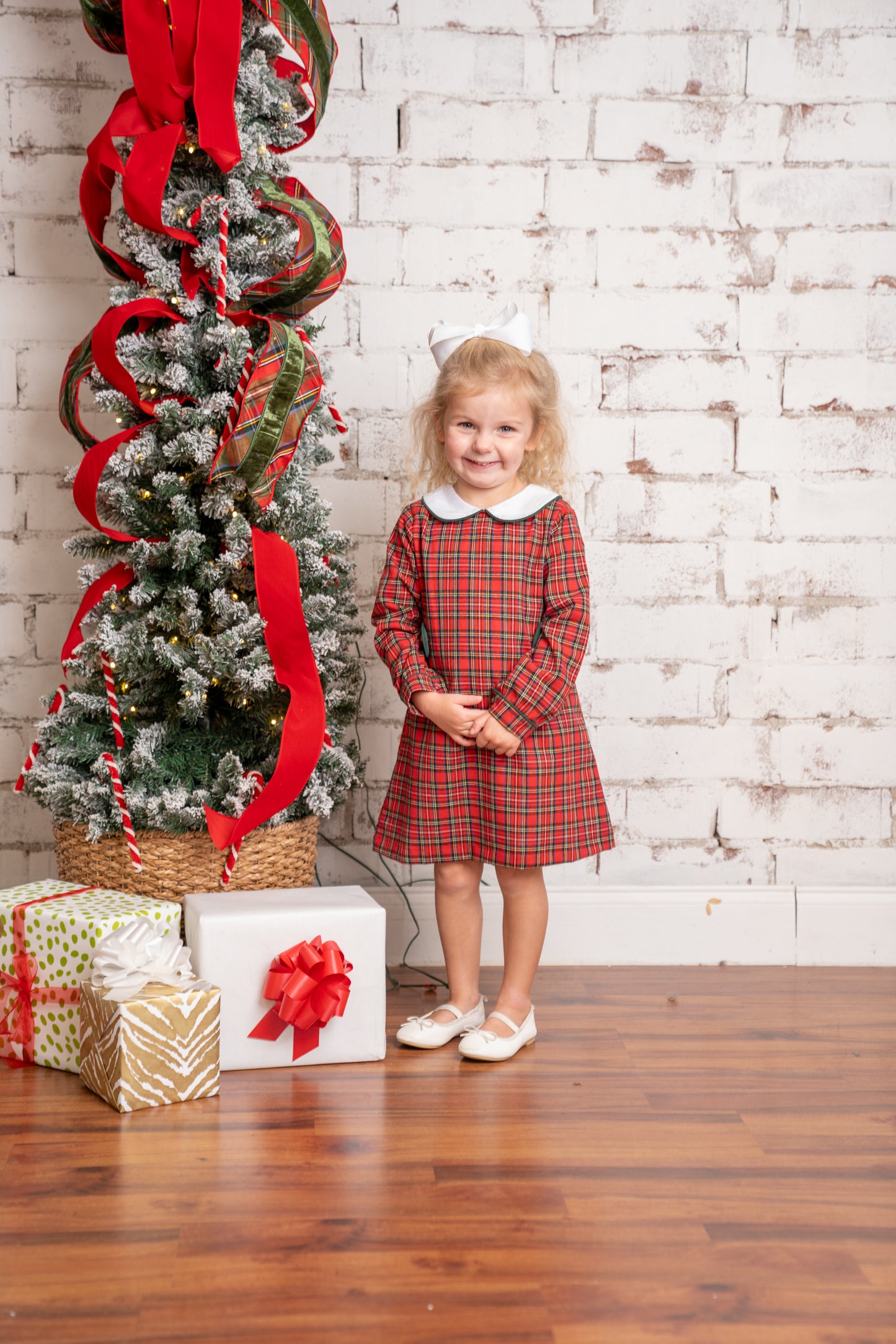 Oaklyn Red Tartan Dress