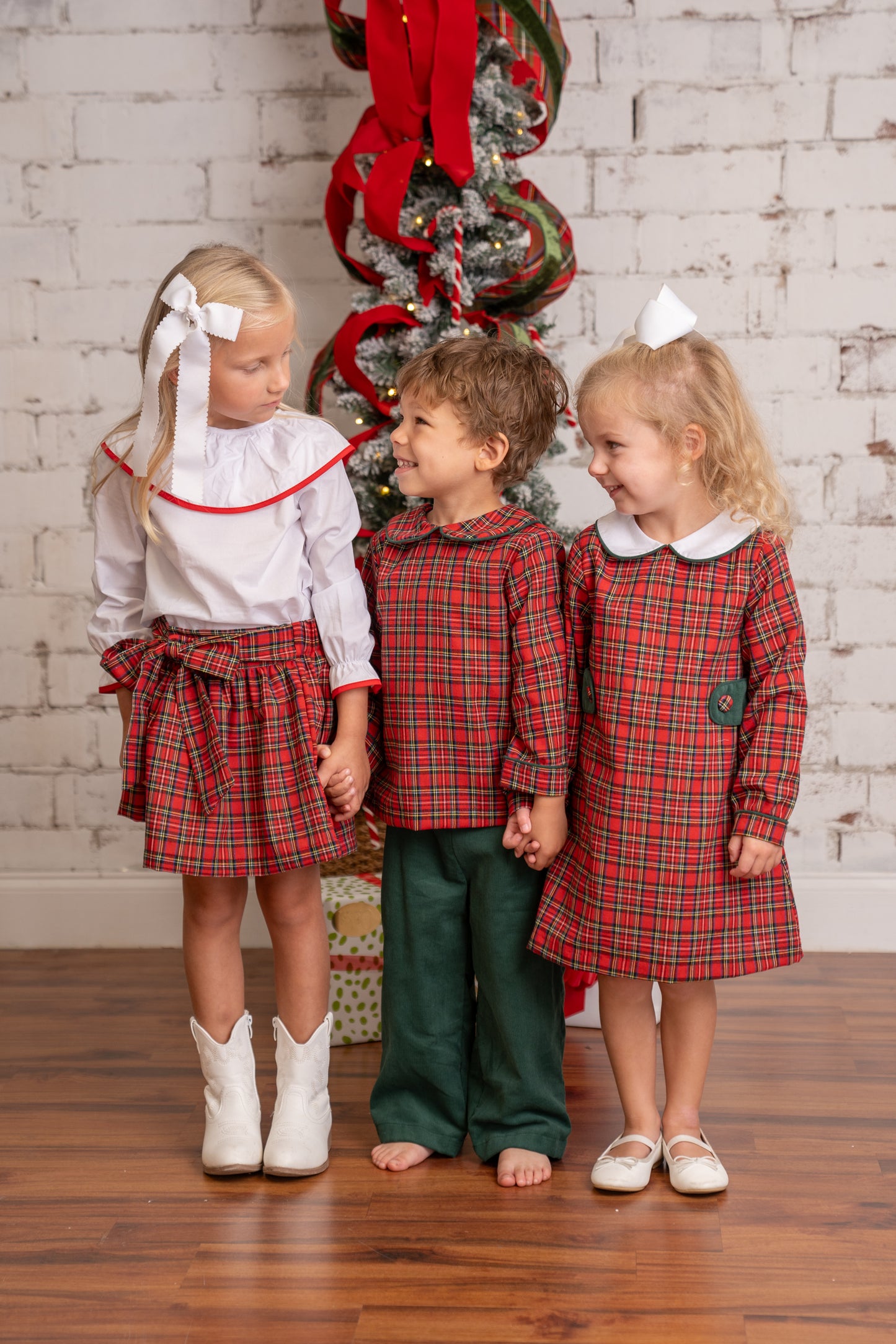 Oaklyn Red Tartan Dress