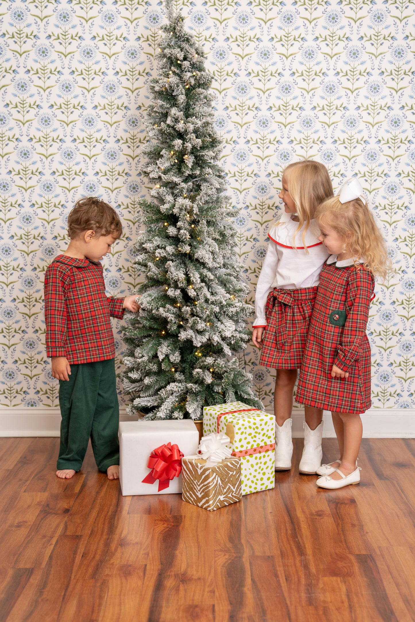 Oaklyn Red Tartan Dress