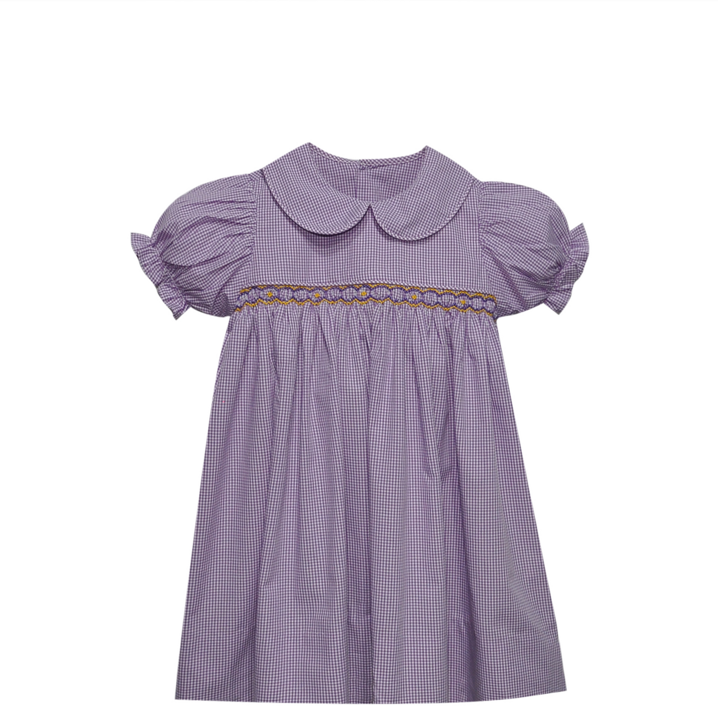 Tiger Purple Smocked Dress