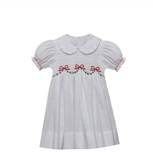 Cate Dress - Christmas Ribbons