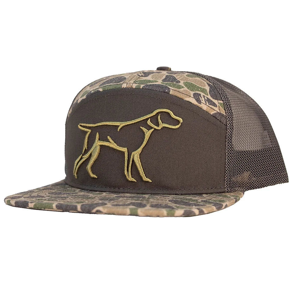 Youth Panel Backwoods Camo 3D Puff Hat