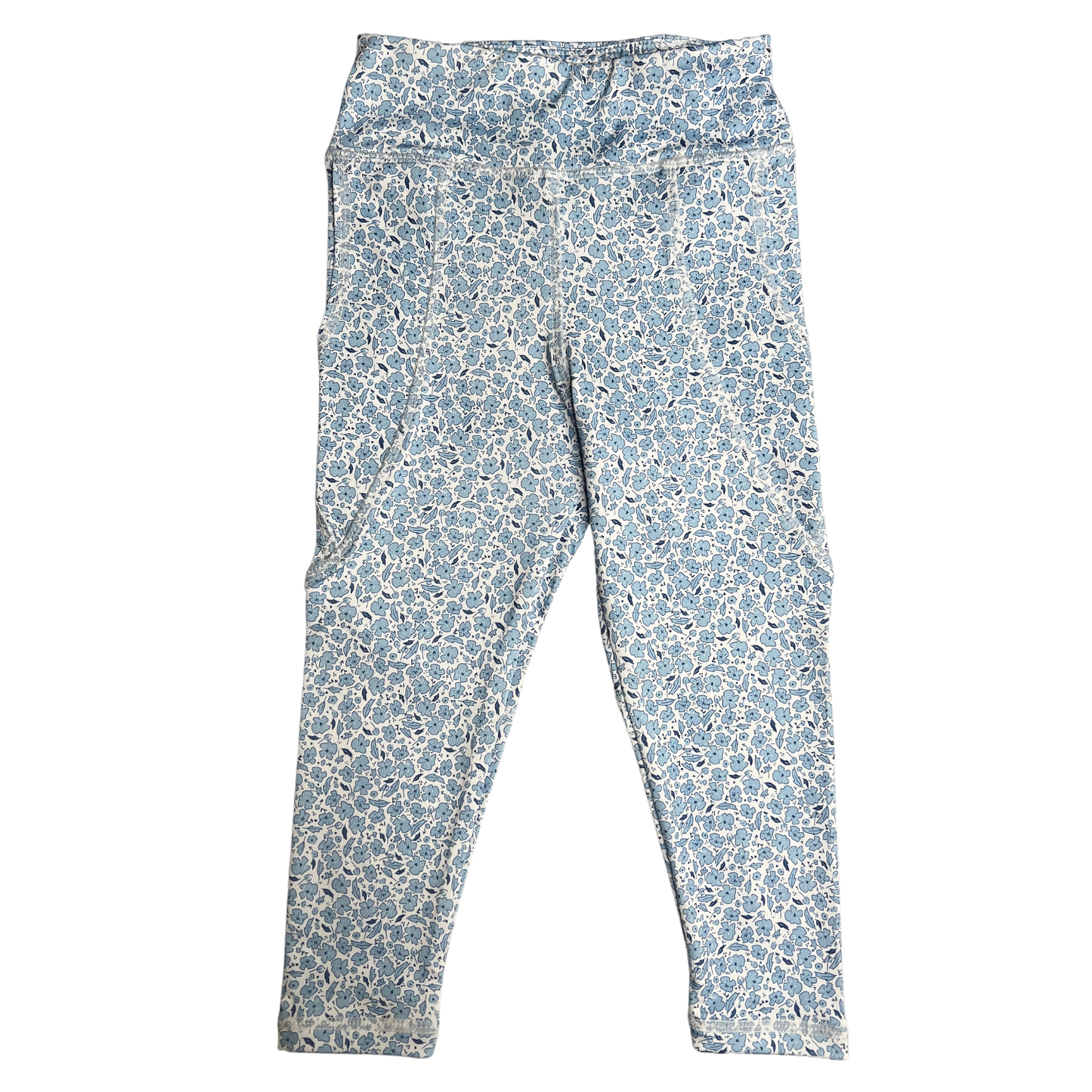 Mini Blue Floral Leggings