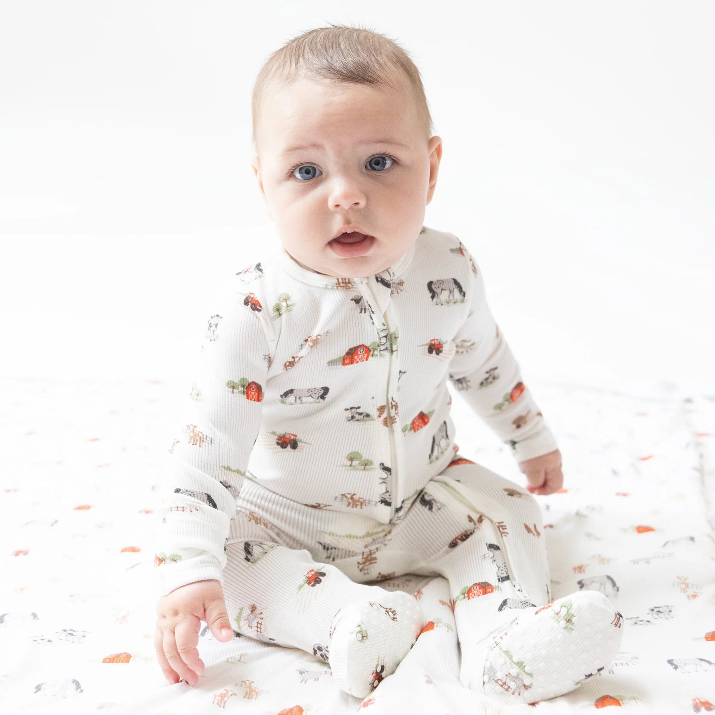 2 Way Zipper - Little Farm