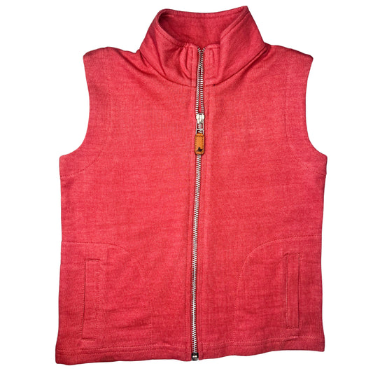 Knit Vest - Mineral Red
