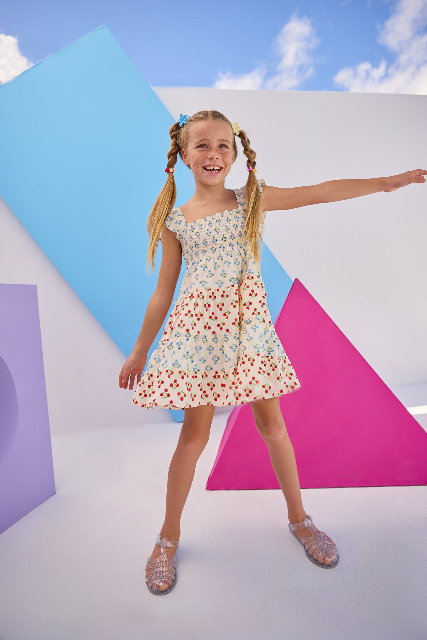 Twirl Dress - Multi Marigold