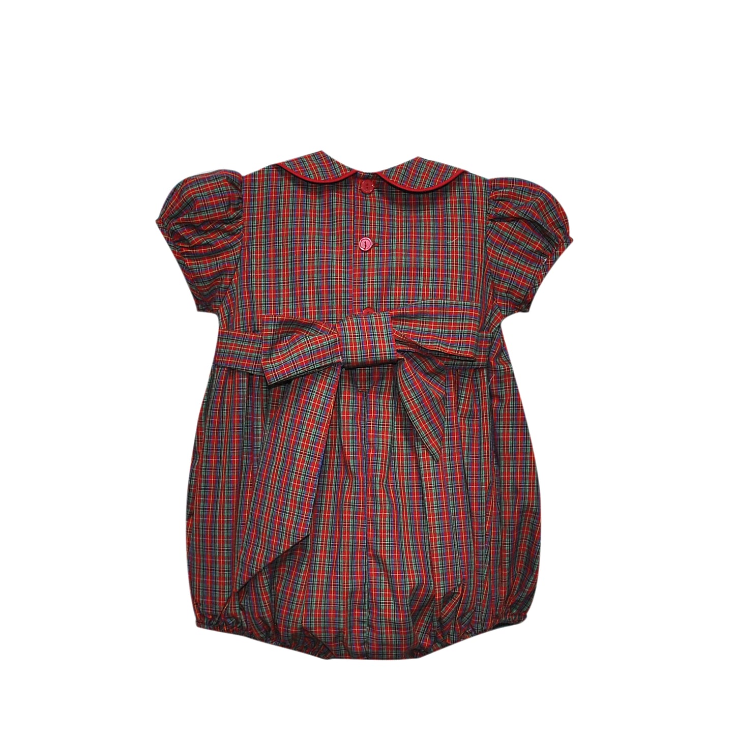 Juliette Girl Bubble - Red Plaid