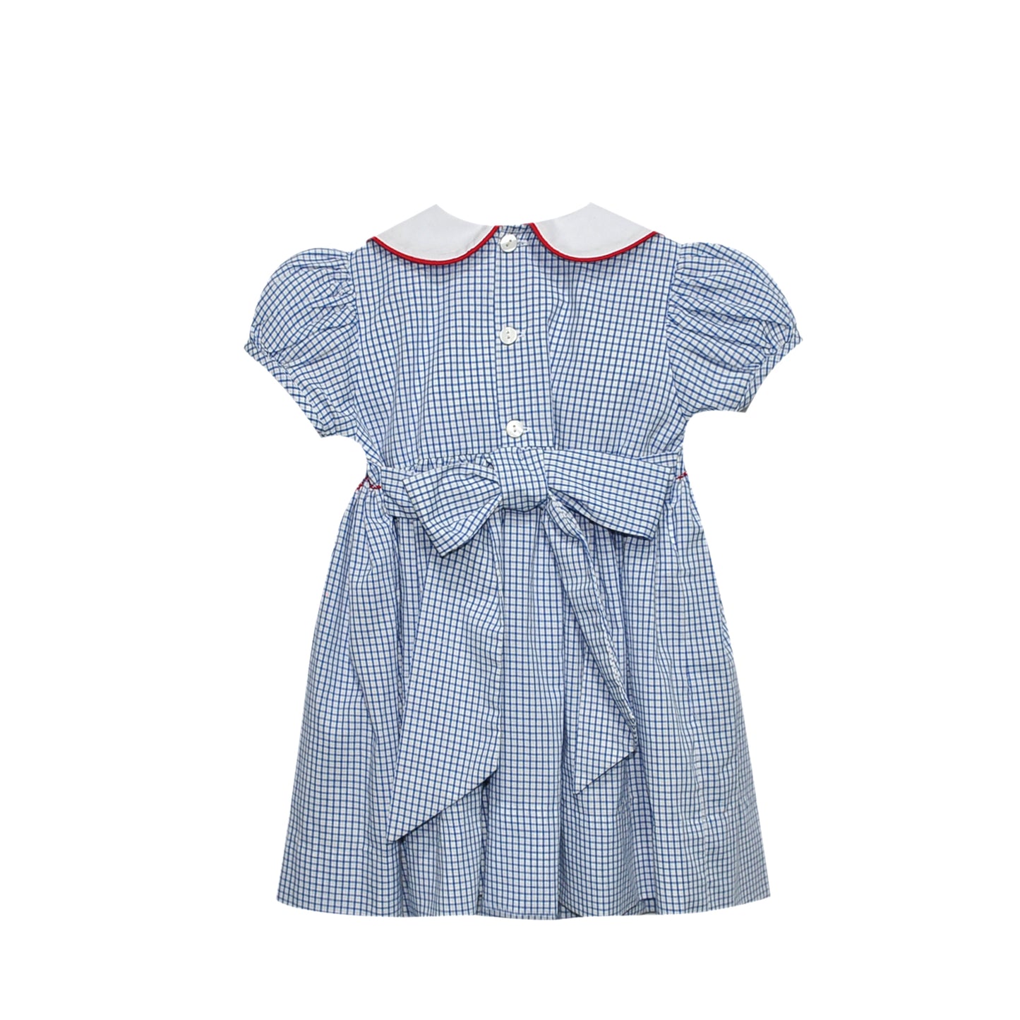 Cate Dress - Royal Blue Smocked ABC