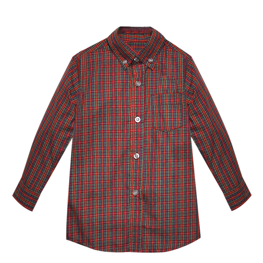 Red Plaid Button Down