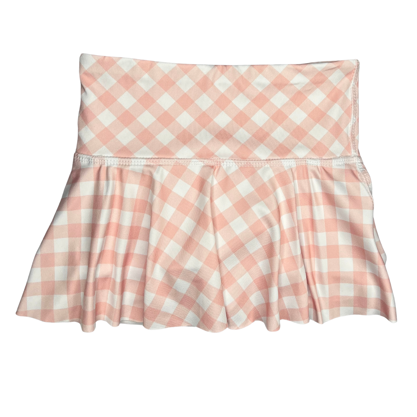 Pink Gingham Skirt