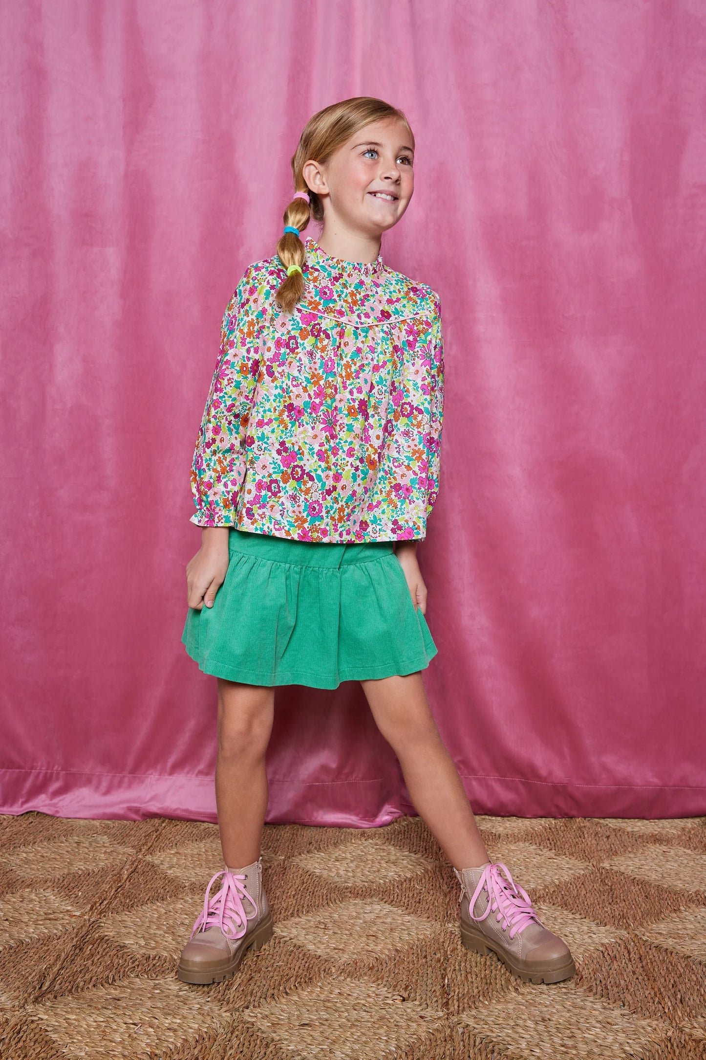 Mccall Top - Magenta Floral
