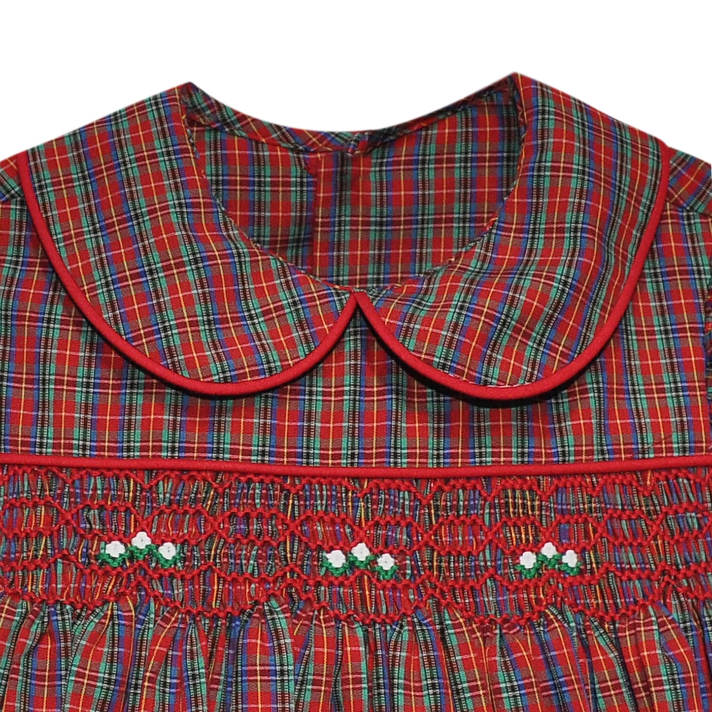 Juliette Girl Bubble - Red Plaid