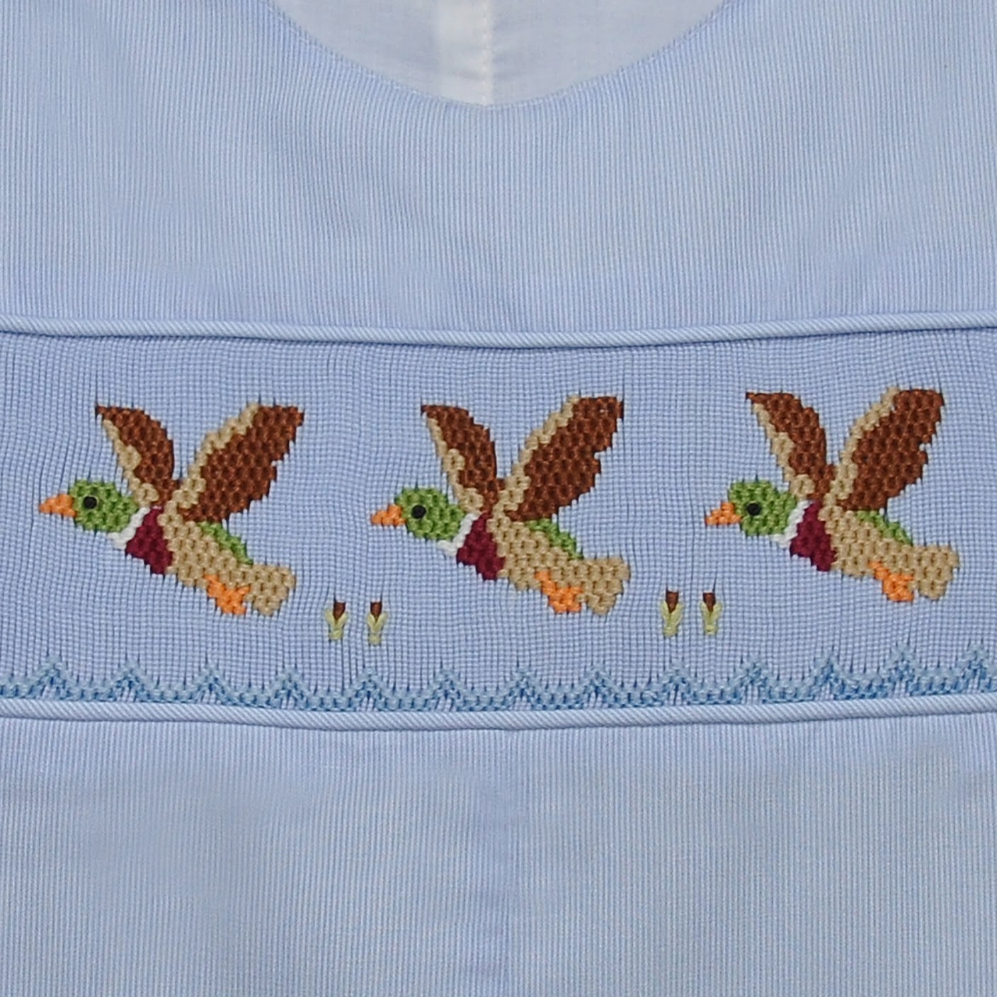 Blue Gingham Mallard Shortall