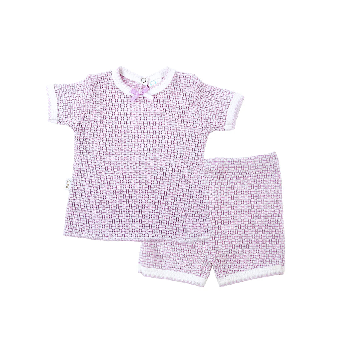 Girls Lavender 2 Piece Short Set