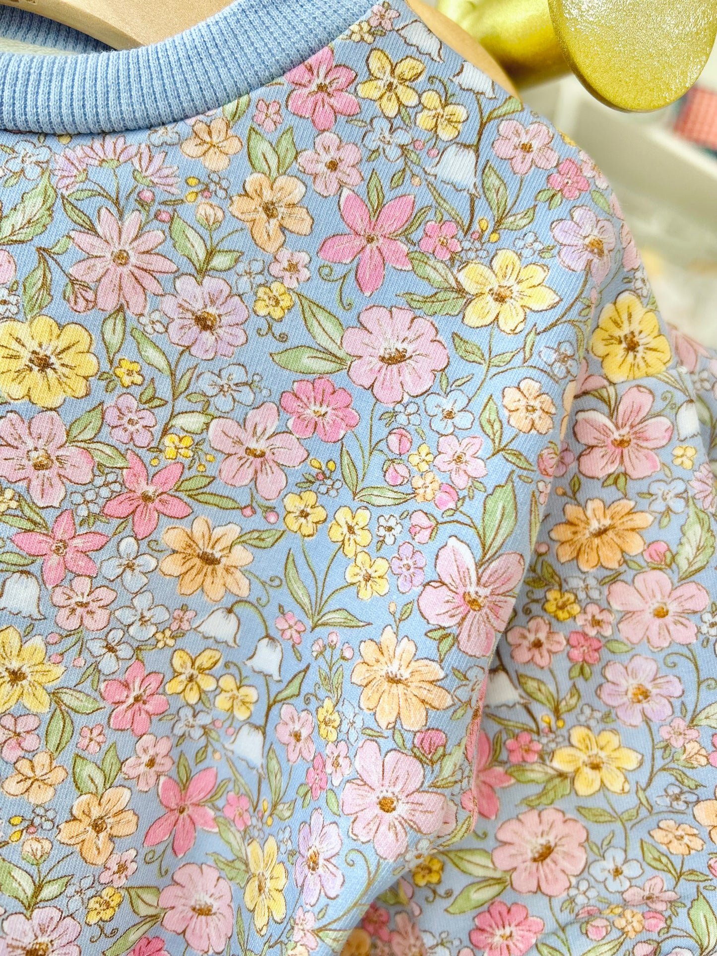 Blue Floral Jogger Set
