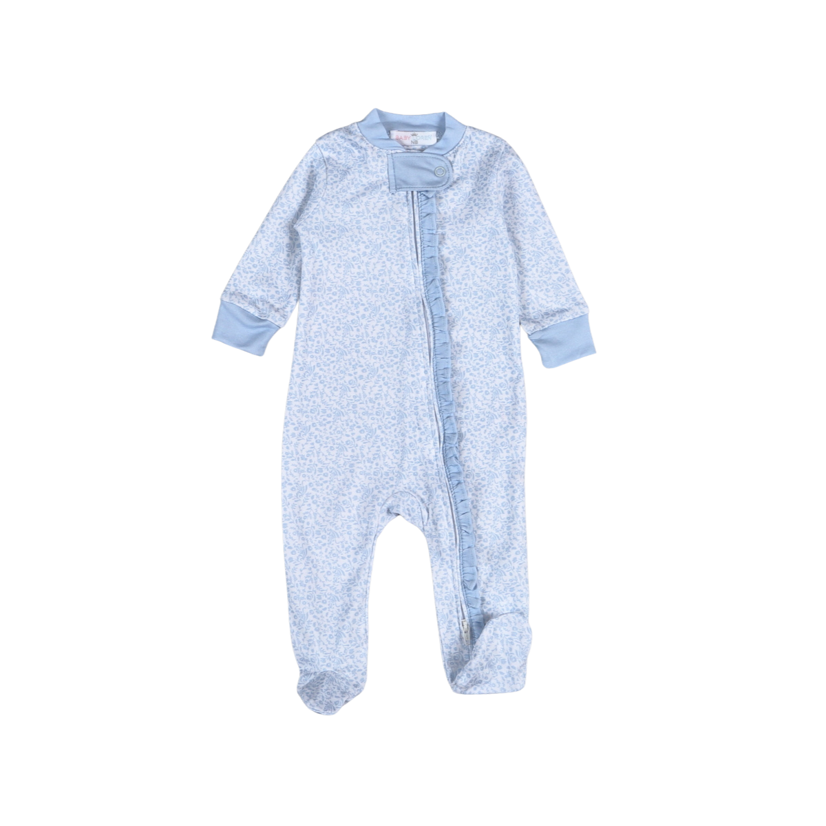 Ivy Floral Zipper Footie