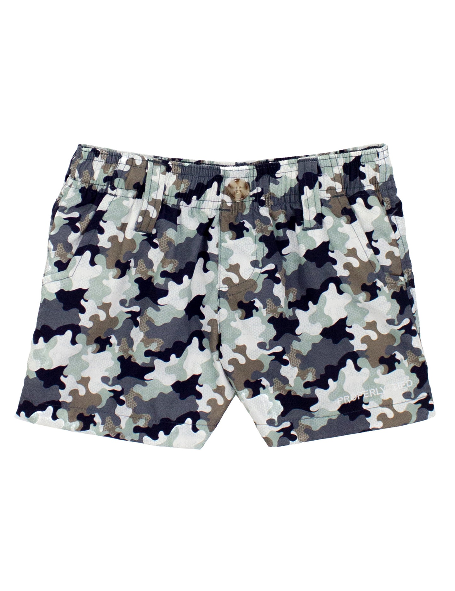 Delta Backwater Camo Boys Mallard Short