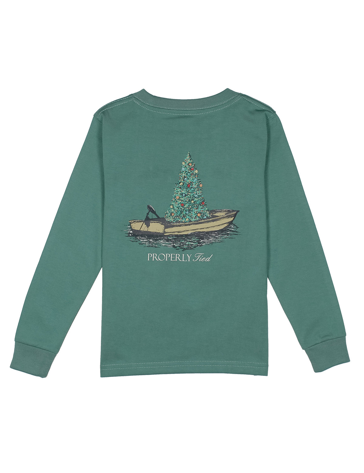 Boys Jolly Boat LS Marine Green