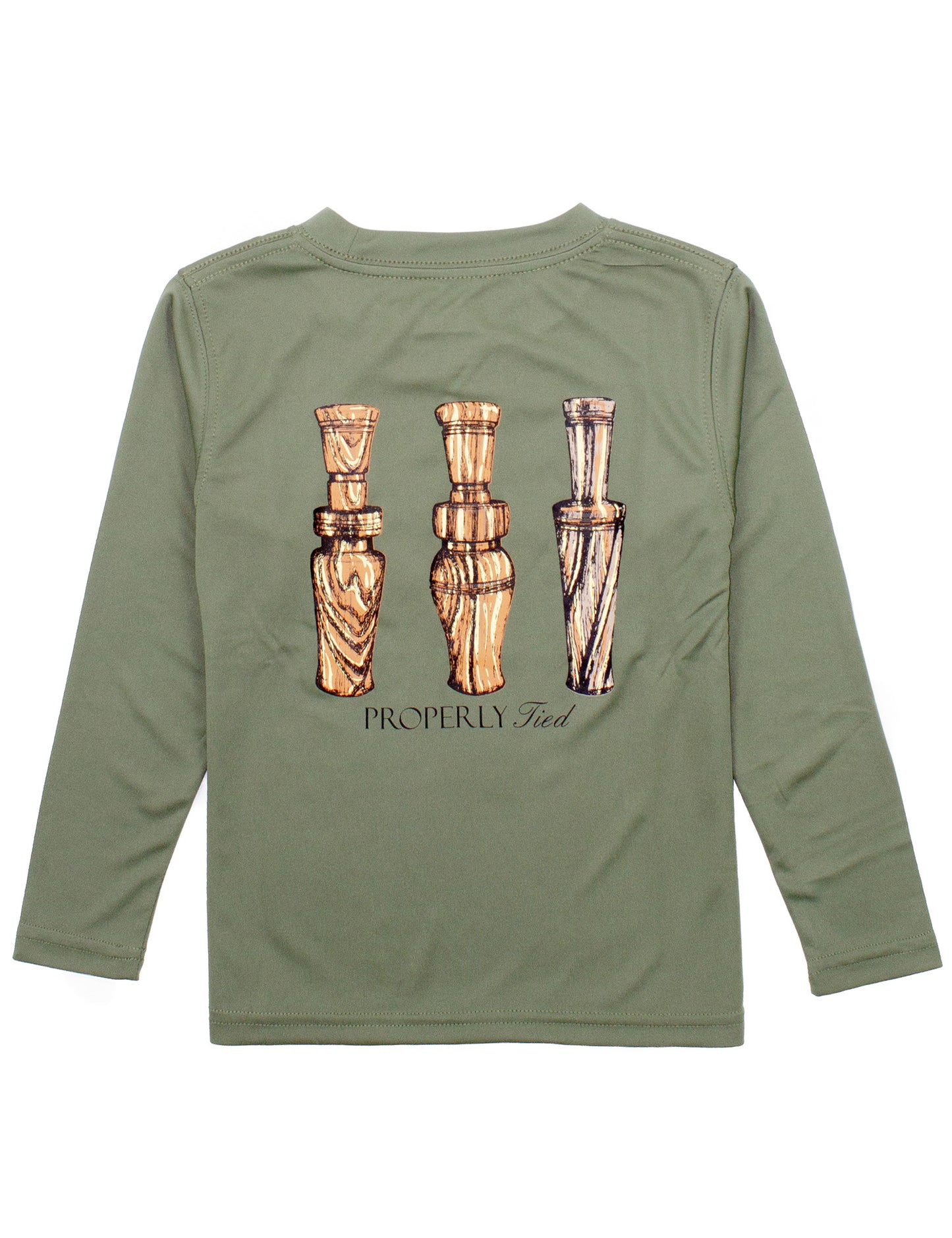 Performance Tee LS Duck Calls Olive