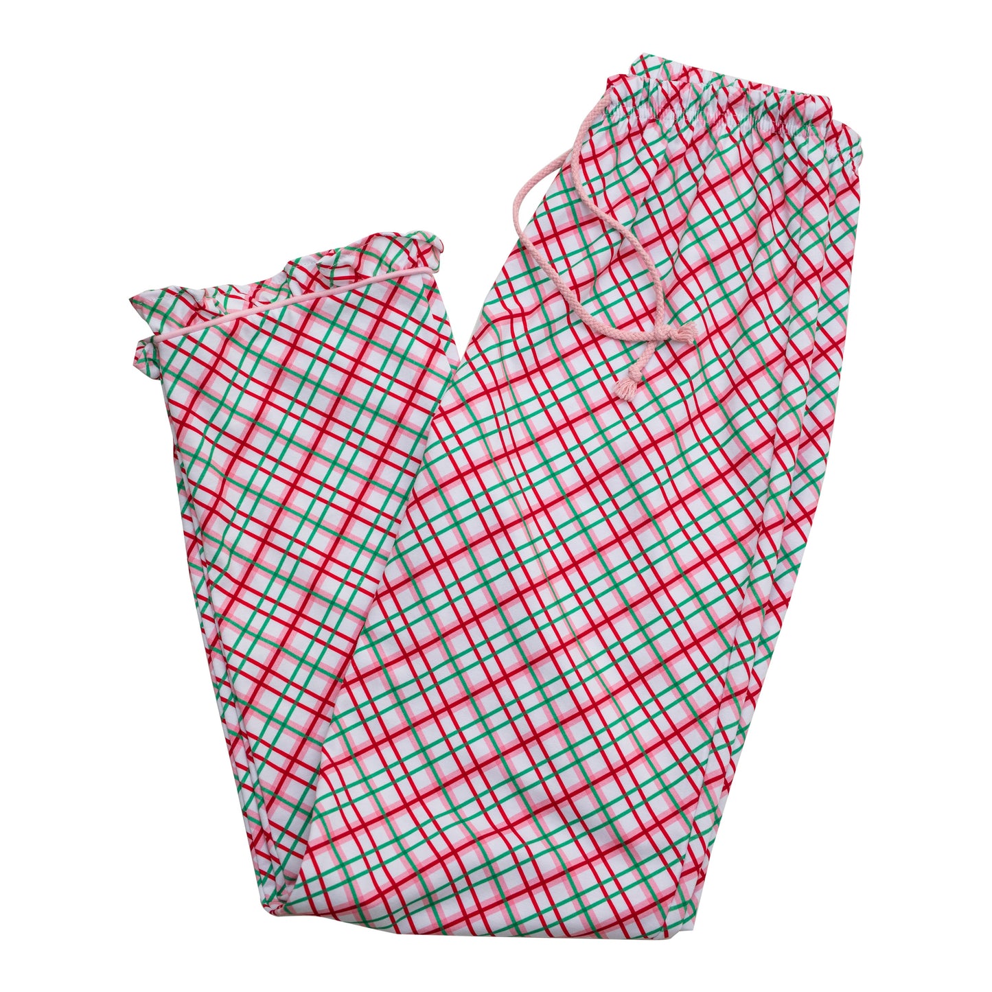 Pink Merry & Bright Christmas Plaid Pant