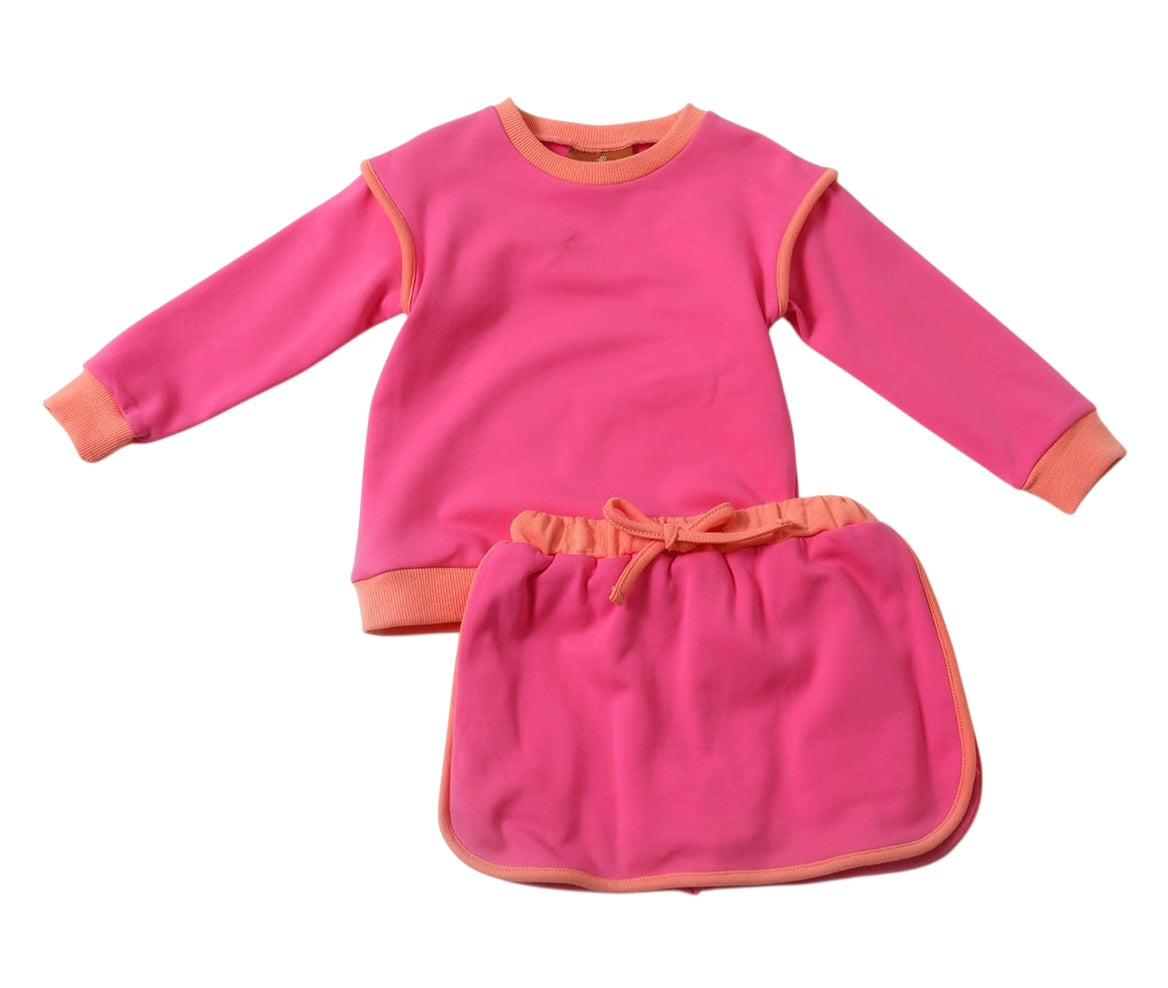 Josie Skort Set - Pink & Orange