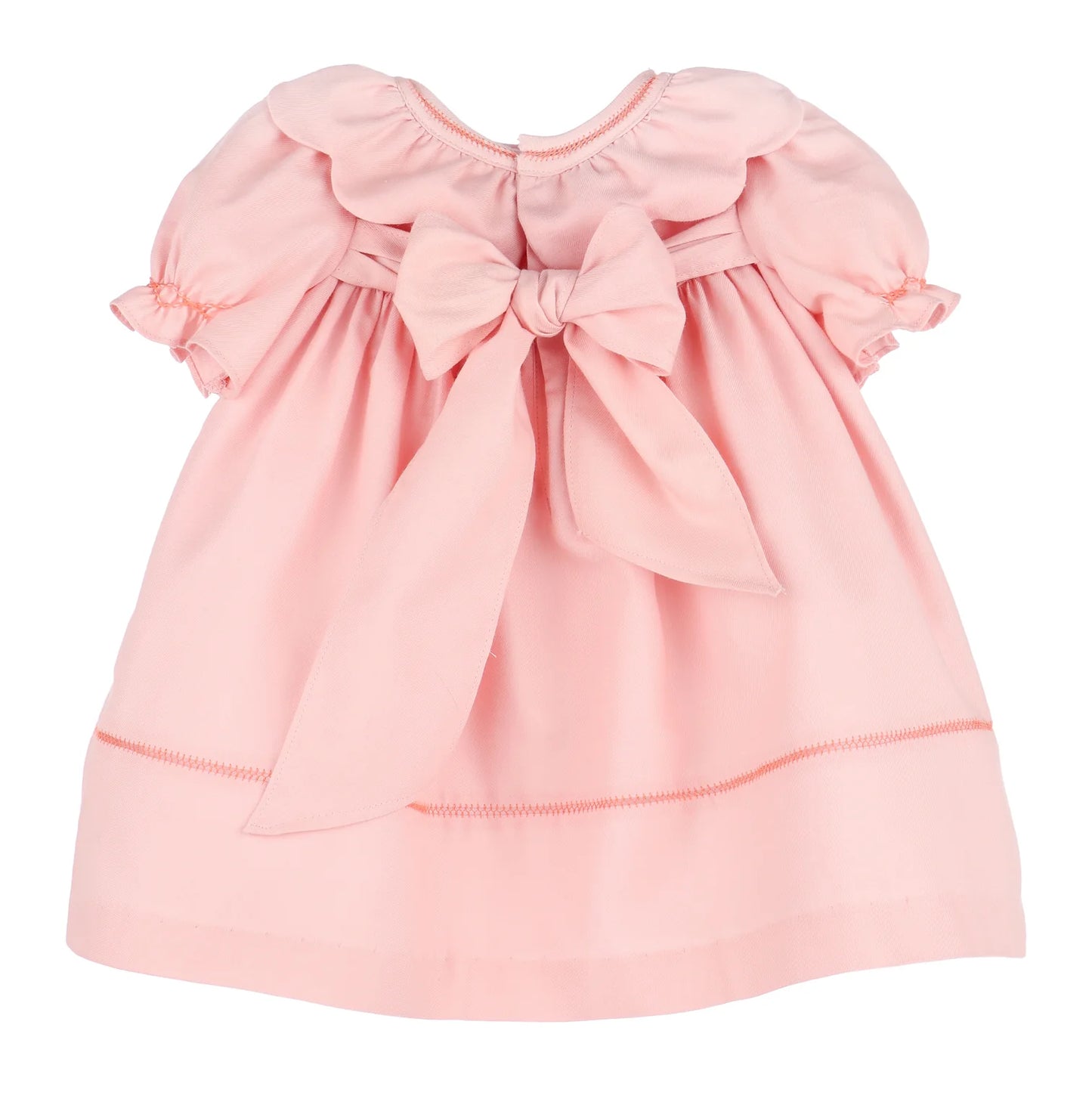 Pumpkin Ruffle Dress - Peach
