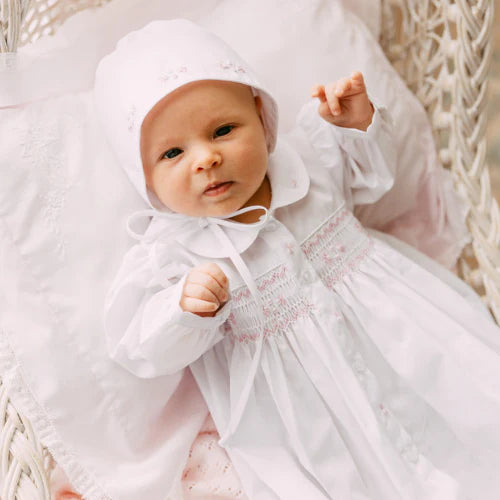 Girls Smocked Bud Take Me Home Gown
