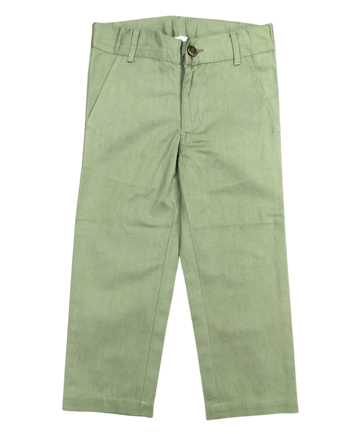 Button Dress Pant - Oil Green