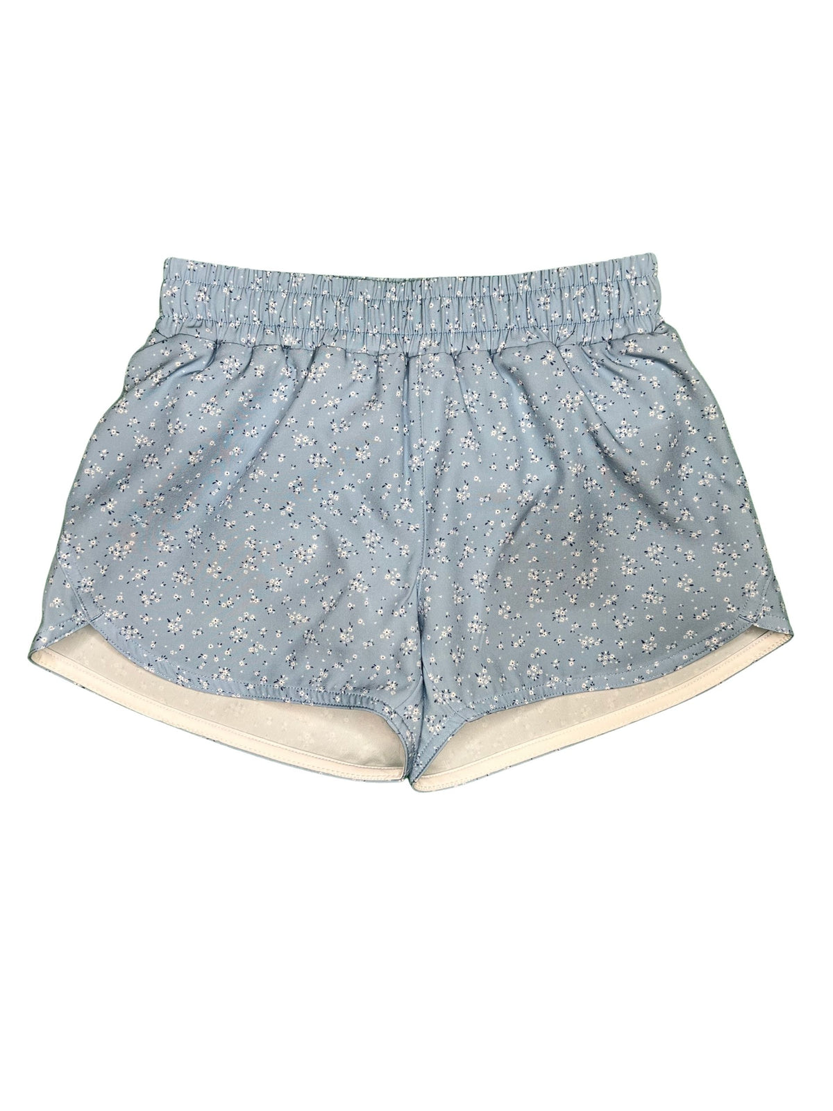 Athletic Shorts - Blue Floral