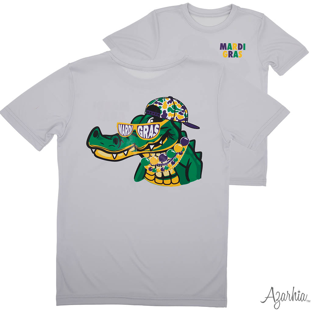 Mardi Gras Party Gator Drifit
