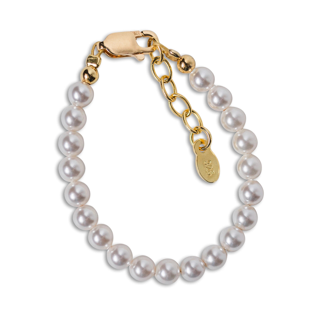 Girls 14K Gold-Plated Pearl Bracelet - Audrey