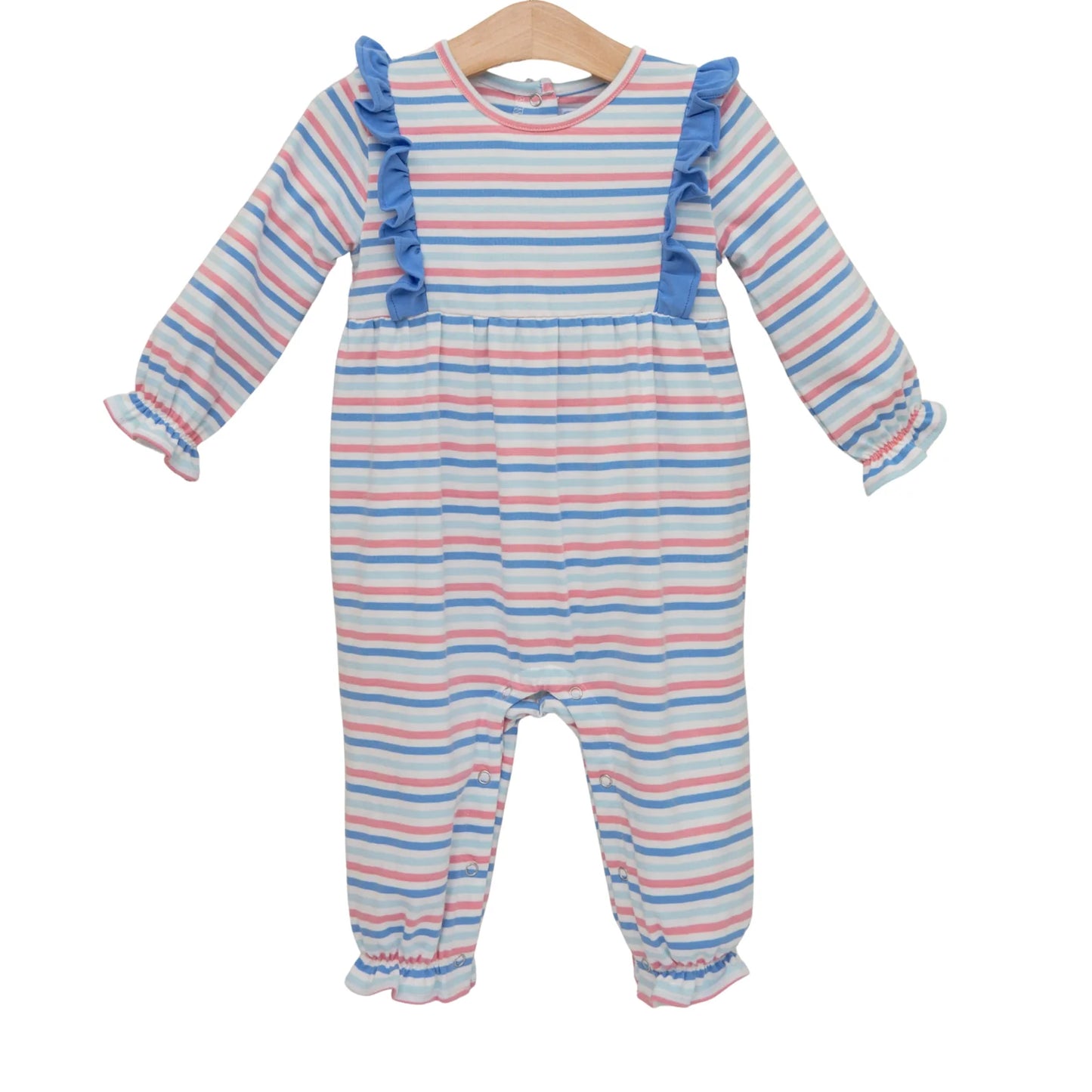 Olivia Romper- Hamptons Stripe