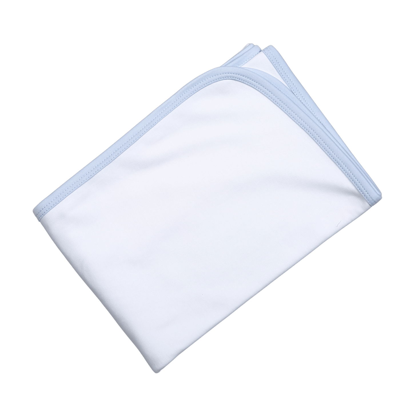 Leo White and Blue Receiving Blanket