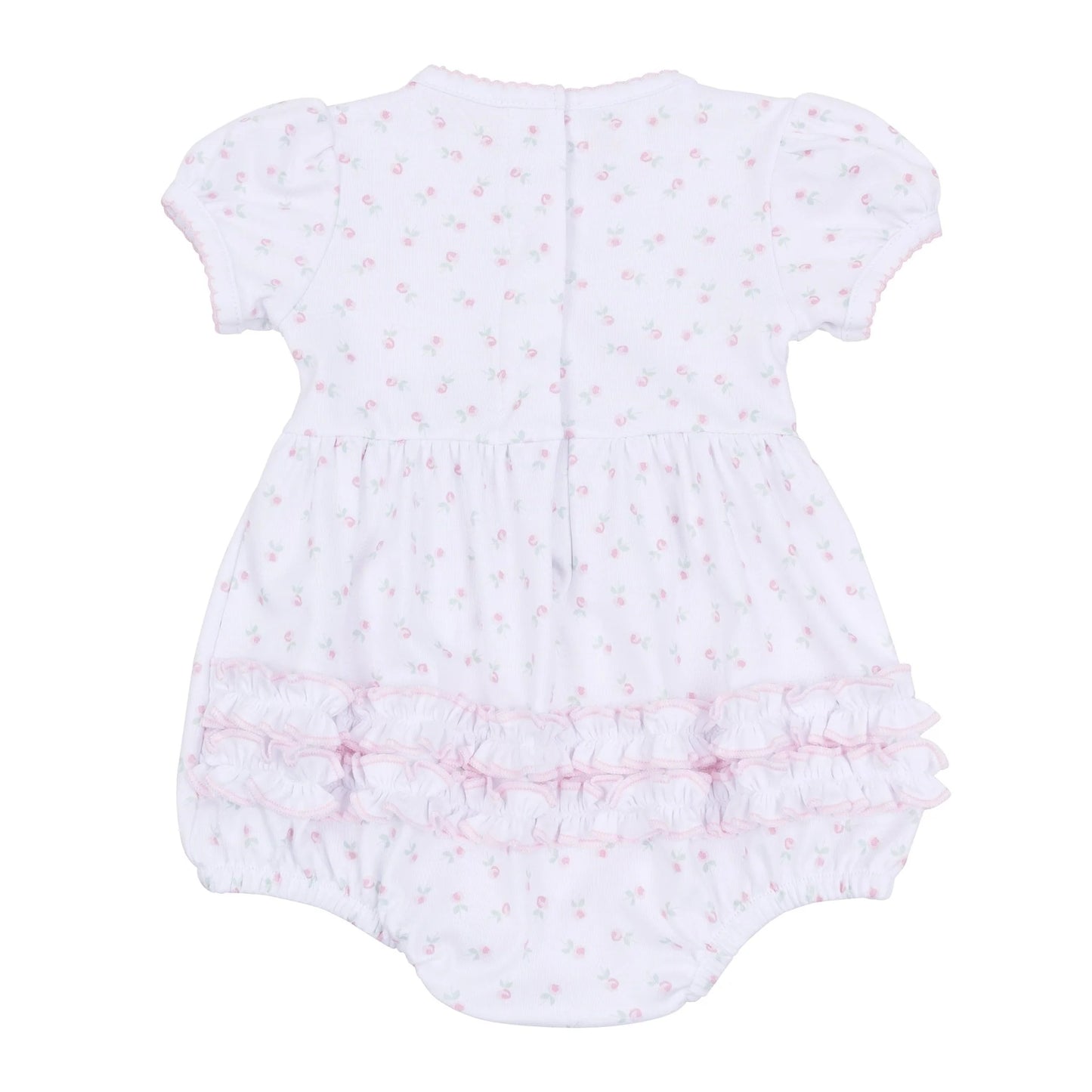 Juliette's Classics Print Ruffle Short Sleeve Bubble