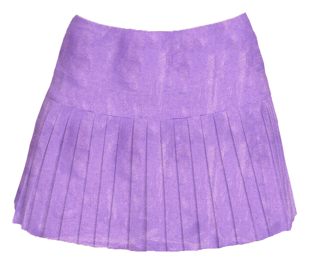 Mini Pleated Skort - Lavender Shimmer