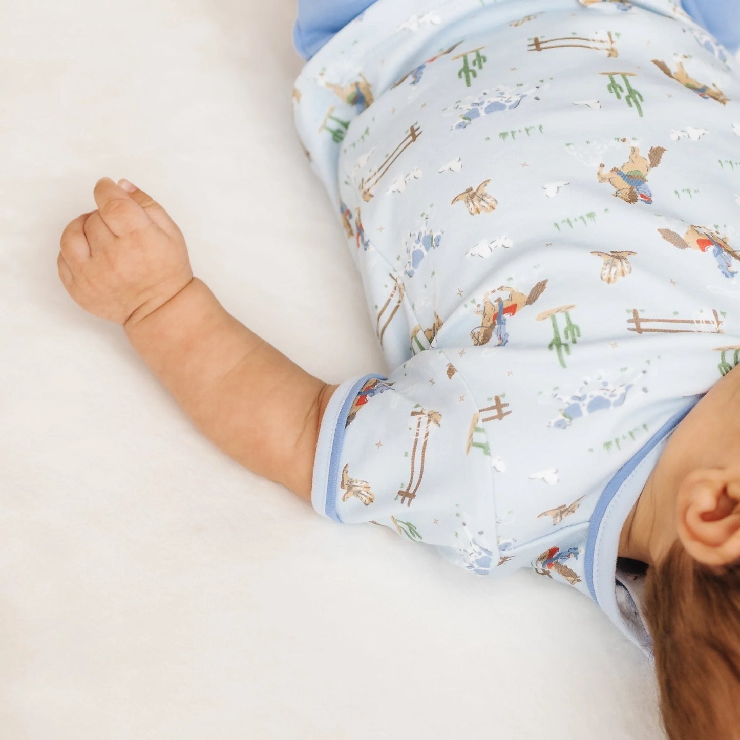 Little Wranglers Diaper Set - Sky