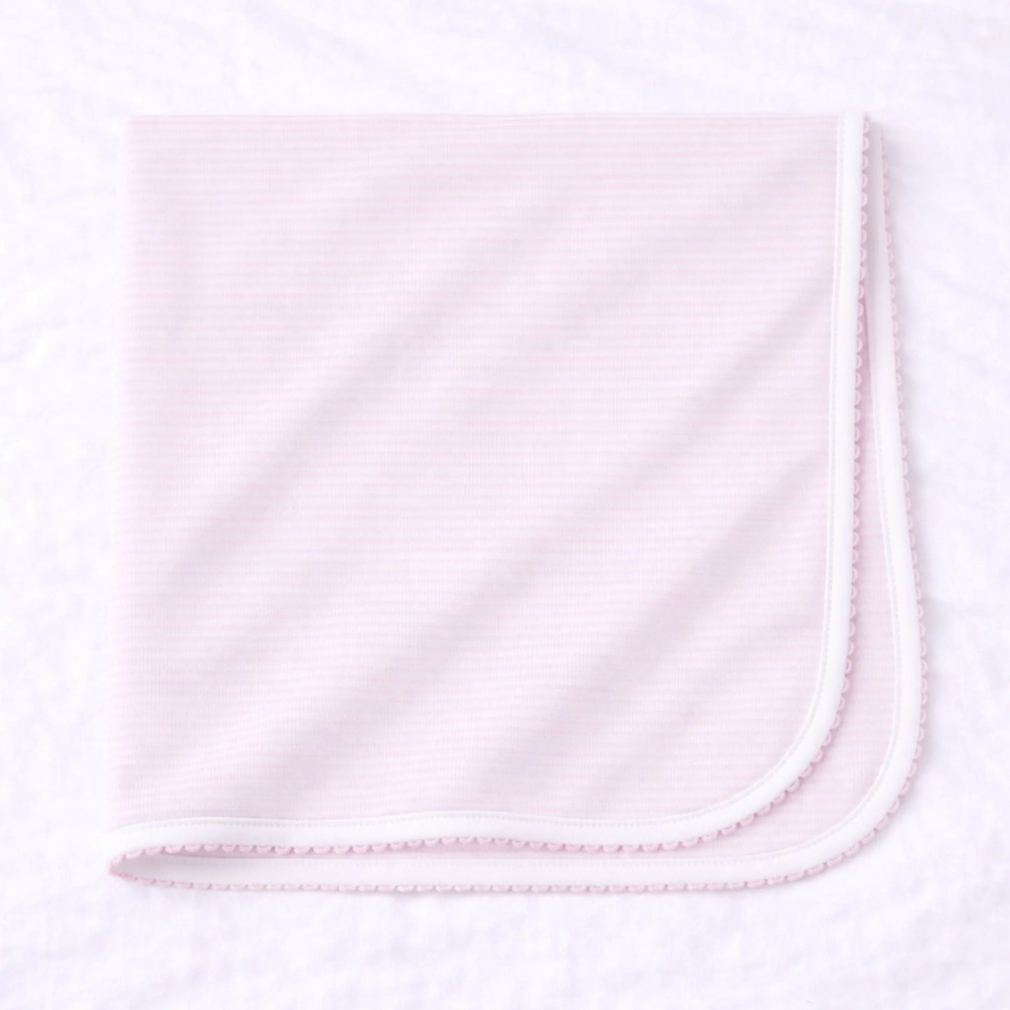 Mini Stripes Receiving Blanket - Pink